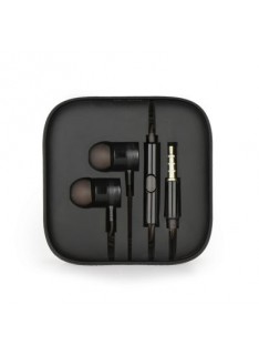 Metal Stereo Headphones Jack 3.5mm - Black