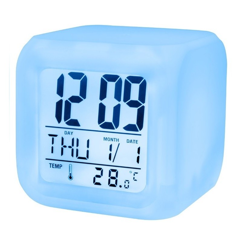 Illuminated Alarm Clock With Calendar, Illuminated Alarm Clock