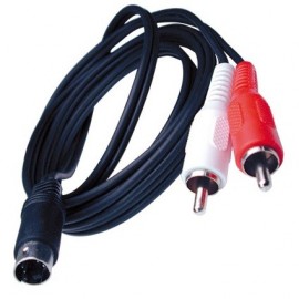 S-Video Male to 2 RCA Male Cable - 2M
