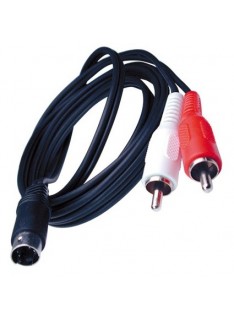 S-Video Male to 2 RCA Male Cable - 2M