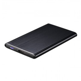 Caixa Externa de Alumínio USB3.0 para Discos Rígidos HDD/SSD 2.5" Preta - TooQ