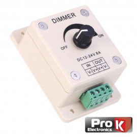 Dimmer White LED Light Regulator 12V 8A 96W
