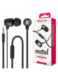 Stereo Earphones with Metal Wires and Microphone