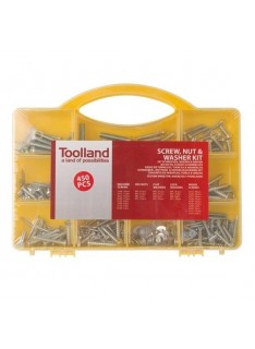 450 Pieces Case: Bolts, Nuts and Washers - Toolland