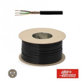 3-Conductor and Mesh Electronic Cable - Black (by meter)