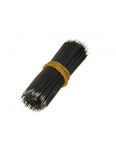 Set of 200 Black Tinned Jumper Cables for Breadboard