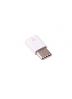 Adaptador USB-C Macho / Micro-USB Fêmea Oficial Raspberry Pi - Branco