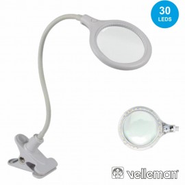 Table Lamp with Magnifier and 5 Diopters 30 LEDs 6W - Velleman